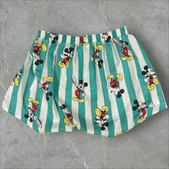 Vintage Walt Disney Mickey Mouse Striped It's A Boxer Shorts Made In USA - Large - Picture 2 of 7